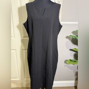 Calvin Klein Elegant Black Midi Dress